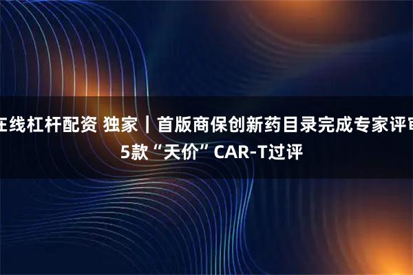 在线杠杆配资 独家｜首版商保创新药目录完成专家评审  5款“天价”CAR-T过评